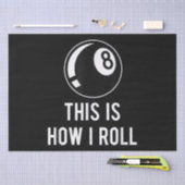 Billard Design für Poolspieler Retro 8 Ba. Seidenpapier (Handwerk)