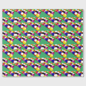 Billard Design Wrapping Paper Roll Geschenkpapier (Flach)