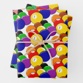 Billard Design Wrapping Paper Sheets Geschenkpapier Set (Beispiel)