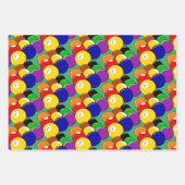 Billard Design Wrapping Paper Sheets Geschenkpapier Set (Vorderseite 2)