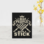 Billard, die ich über Menschen mit einem Stick Poo Karte (Gelbe Blume)