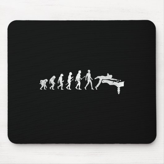 Billard Evolution des menschlichen Snooker Pool St Mousepad (Vorne)