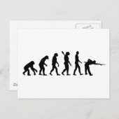 Billard Evolution Pool Postkarte (Vorne/Hinten)