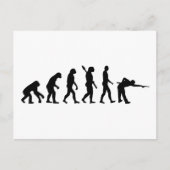 Billard Evolution Pool Postkarte (Vorderseite)
