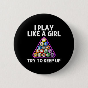 Billard Festival Moon and Stars Mama 8 Ball Poo Button