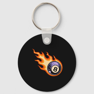 Billard für 8 Ball Schlüsselanhänger