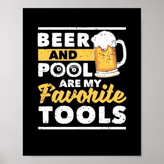 Billard für Billardspieler 8 Billard Poster (Vorne)