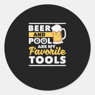 Billard für Billardspieler 8 Billard Runder Aufkleber