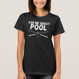 Billard für Männer Frauen 8 Ball Pool Spieler T-Shirt