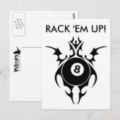 Billard für Stammes : Rack sie auf! Postkarte (Vorne/Hinten)