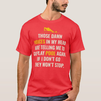 Billard Game Pool Player Cue Ball Sport Funny Sa T-Shirt