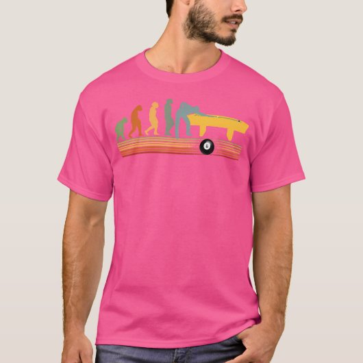 Billard Game Sticks Evolution Snooker Tischpool T-Shirt (Vorderseite)