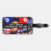 Billard-Gepäckanhänger Gepäckanhänger (Rückseite horizontal)