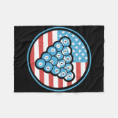 Billard Geschenke für Männer und Amp; Frauen ameri Fleecedecke (Vorderseite (Horizontal))