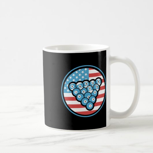Billard Geschenke für Männer und Amp; Frauen ameri Kaffeetasse (Rechts)