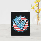 Billard Geschenke für Männer und Amp; Frauen ameri Karte (Gelbe Blume)