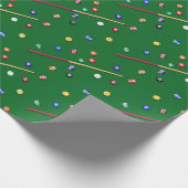 Billard-Geschenkpapier, Poolqueue-Geschenkverpacku Geschenkpapier (Ecke)