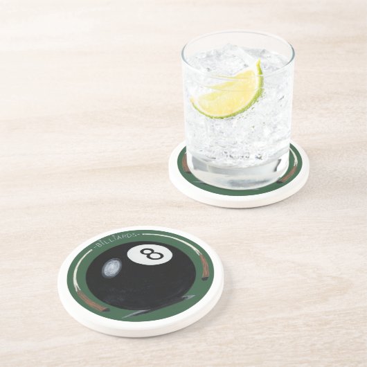 Billard Getränkeuntersetzer (Seite)