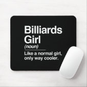 Billard Girl Definition nur Cooler Cue S Mousepad (Mit Mouse)