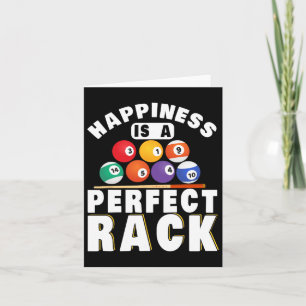 Billard-Glück ist ein perfekter Rack Billard Karte