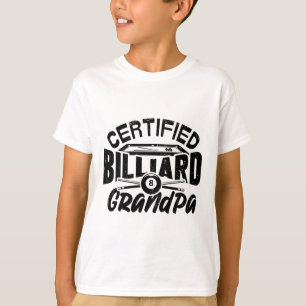 Billard Grandpa Pool Billiards Spieler F T-Shirt