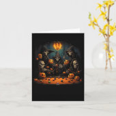 Billard Halloween Karte (Gelbe Blume)