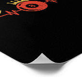 Billard Heartbeat 8 Ball Pool Player Billiard Sh Poster (Ecke)