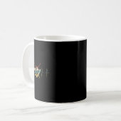 Billard Heartbeat Retro Ecg Ekg Kaffeetasse (Vorderseite Links)