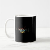 Billard Heartbeat Retro Ecg Ekg Kaffeetasse (Links)