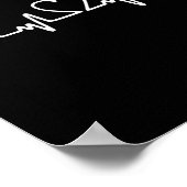 Billard Herzschlag! Ich Liebe Billard! Pool Player Poster (Ecke)