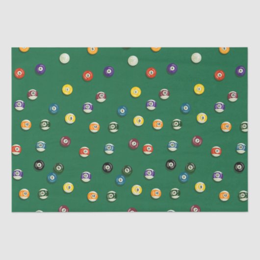 Billard Highlights Billard Pool Table Shark Seidenpapier (Vorderseite)