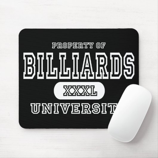 Billard-Hochschuldunkelheit Mousepad (Mit Mouse)