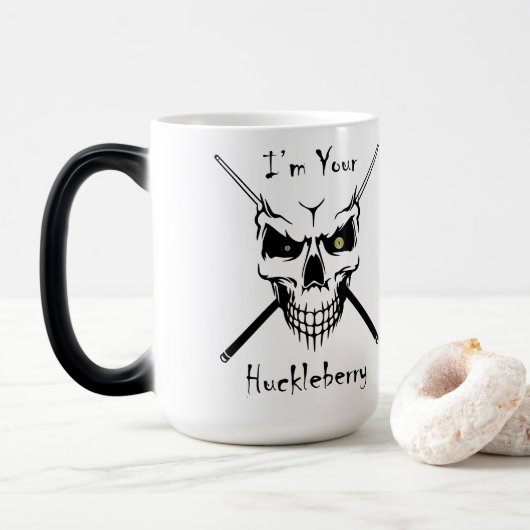 Billard "I m Your Huckleberry" Morphing Tasse (Mit Donut)