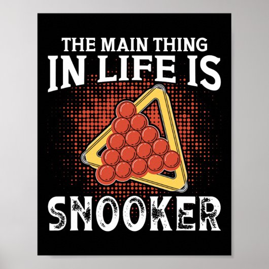 Billard Jerseys für Männer Hauptsache im Leben Sno Poster (Vorne)
