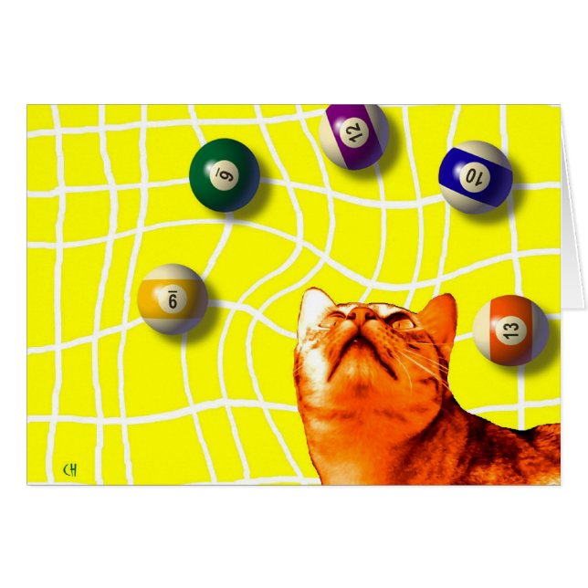 Billard-Karte (Vorderseite (Horizontal))