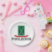 Billard Klassik 8 Ball Pappteller (Party)