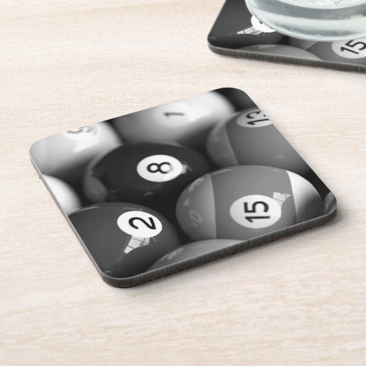 Billard-Korken-Untersetzer-Set Getränkeuntersetzer (Linke Seite)