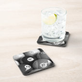 Billard-Korken-Untersetzer-Set Getränkeuntersetzer (Rechte Seite)