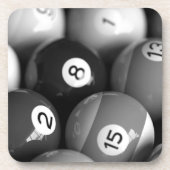 Billard-Korken-Untersetzer-Set Getränkeuntersetzer (Vorderseite)