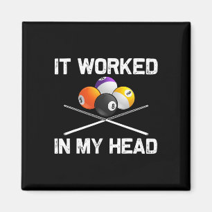 Billard Kunst für Männer Billiard für Frauen Magnet