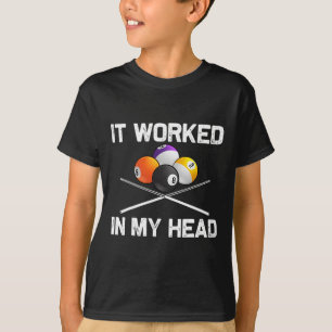 Billard Kunst für Männer Billiard für Frauen T-Shirt