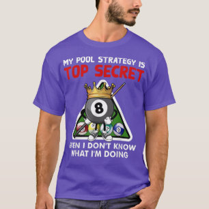 Billard Kunst für Männer Frauen Billard Billard Po T-Shirt