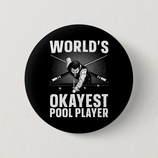 Billard Kunst für Männer Frauen Billiard 8 Ball P Button (Vorderseite)