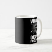 Billard Kunst für Männer Frauen Billiard 8 Ball P Kaffeetasse (VorderseiteRechts)