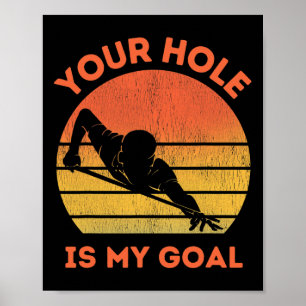 Billard Love Funny Ball Poolspieler Poster