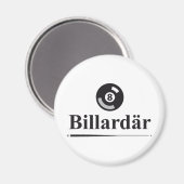 Billard Magnet (Vorderseite/Rückseite)