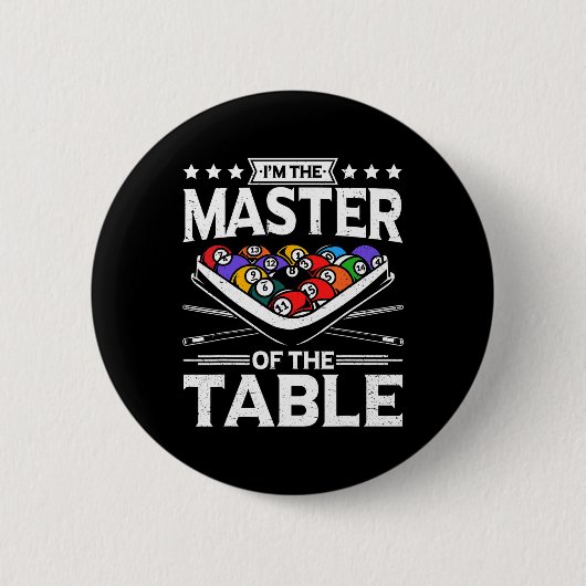 Billard Master der Tabelle 8 Ball Men Poo Button (Vorderseite)