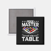 Billard Master der Tabelle 8 Ball Men Poo Magnet (Vorderseite/Rückseite)