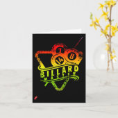 Billard Master Gift Idee für Profis Karte (Gelbe Blume)