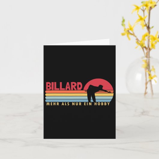 Billard mehr als ein Hob Karte (Gelbe Blume)